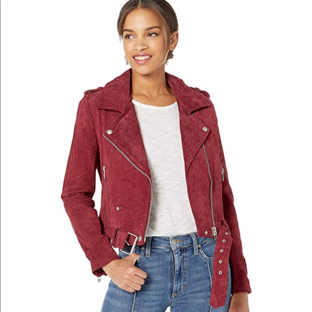 Blanknyc Suede Leather Moto Jacket